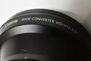 Canon WD-H72 Camcorder wide angle lens for KT14x4.4KRSJ JVC HM-GY700/750 & more - Picture 1 of 7