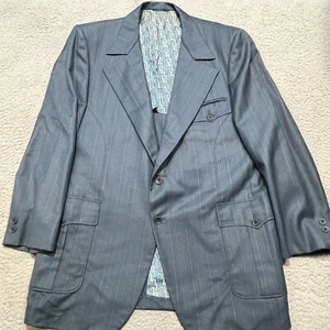 Vintage Ratner Gentry Blazer Sports Coat Made in USA Mens 46 Union Made 70s - Picture 1 of 24