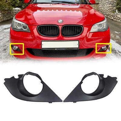 Front Bumper Fog Light Grille Cover Insert Trim For BMW E60 E61 M Sport  2003-09 Foto 1 de 4