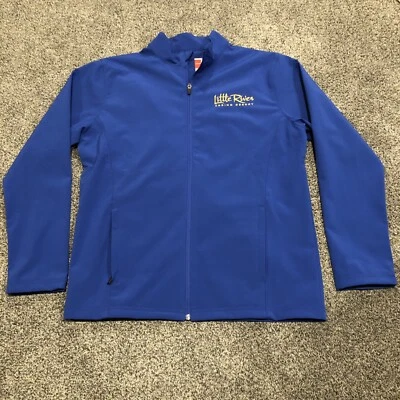 Chaqueta de Casino Little River Adulto Mediana Azul Amarillo Abrigo Resort Informal Para Hombre Foto 1 de 4