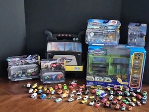 Micro Machines /Mini Car Lot. Over 90 Total Vehicles, Case, 4 NIP & 1 Play Set - Picture 1 of 24