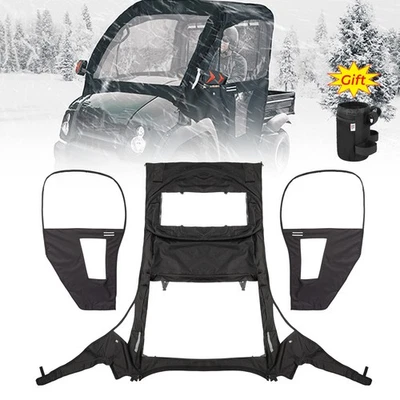 Canopy Cover UTV Cabin Cab Enclosure For 2005-2016 Kawasaki Mule 600 610 4x4 XC - Image 1 of 4