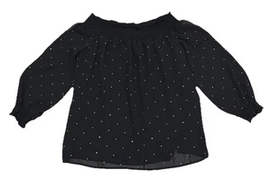 MICHAEL MICHAEL KORS Off Shoulder Nieten Chiffon Bluse Top Gr. XL - Bild 1 von 5