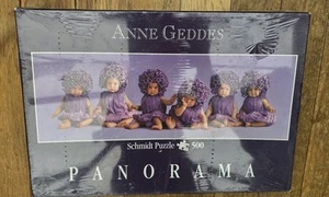 NEW 500 piece SCHMIDT ANNE GEDDES PANORAMIC JIGSAW PUZZLE EXCELLENT PANORAMA - Imagen 1 de 2