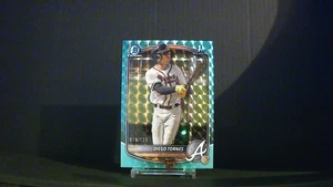 2025 Bowman Chrome - Diego Tornes 1st Bowman Aqua Pulsar Refractor /125 Atlanta - Picture 1 of 2