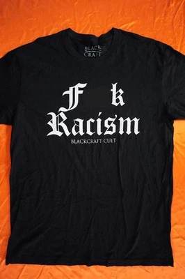 Camiseta negra Black Craft "F*** Racism" edición limitada para hombre XL Foto 1 de 2