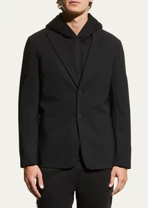 THEORY NWT $495 Black Clinton Tailored Slim Fit Blazer in Precision Ponte 40 - Picture 1 of 10