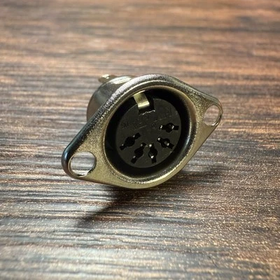 DIN 5 Pin Panel Mount Connector With Solder Tails - Image 1 of 4