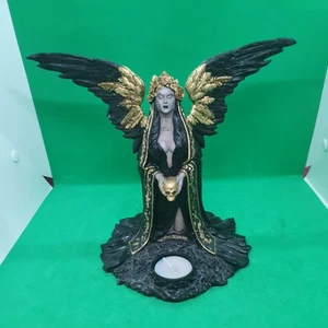 Teresina Dark Reaper Engel Figur 22 cm Dark Fairy Kerzenhalter Gothic Statue - Bild 1 von 6