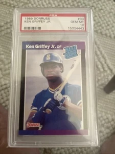 1989 Ken Griffey JR Donruss Rookie Rc #33 PSA 10 GEM MINT - Bild 1 von 2