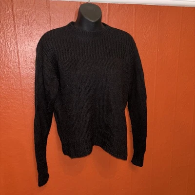 Isabel Marant Etoile Slit Side Hem Pullover Sweater Black sz 34 Wool Alpaca - Image 1 of 4