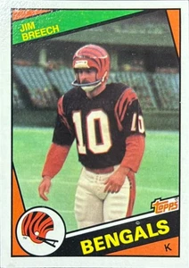 1984 Topps #36 Jim Breech Football Trading Card Bengals - Foto 1 di 2
