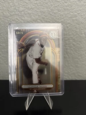 2024 Topps Tribute - Satchel Paige #11 Gold /75 - Image 1 of 2