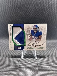 2016 National Treasures Sterling Shepard Emerald Rookie Patch Auto /87 RC RPA - Picture 1 of 2