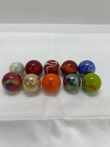 Lote vintage canicas perlas remolino como nuevo 21,70 mm - 25,23 mm - Imagen 1 de 19