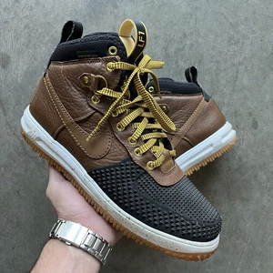Nike Air Lunar Force 1 Duckboot Marrón Negro 805899-004 Hombres Talla 10.5 LIMPIO - Imagen 1 de 6