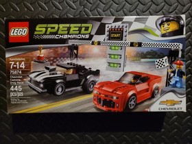 LEGO SPEED CHAMPIONS 75874: Chevrolet Camaro Drag Race, New and Factory Sealed 
