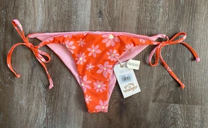 Billabong Wrangler ~ Neu mit Etikett ~ Out West Dreamin Tie Tanga Wende-Bikinihose ~ XL/14 - Bild 1 von 4