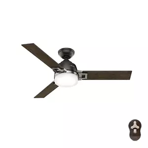 Hunter Fan 48 in Noble Bronze Ceiling Fan with Light and Remote Control 3 Blade - Picture 1 of 8