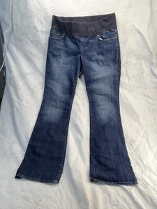 Gap Maternity Jeans Women's Size 10 Inseam 30” Stretch Belly Blue Bootcut - Picture 1 of 7