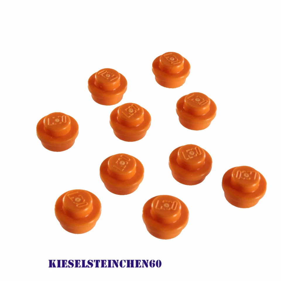 LEGO® 6141 4157103 Bauplatte rund 1 x 1 orange Menge wählen NEU - Bild 1 von 1