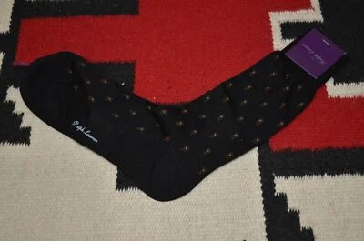 Calcetines de vestir Ralph Lauren etiqueta púrpura hechos en Italia mezcla de lana L Foto 1 de 3