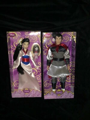 Mulan & Li Shang Disney Store Coleção Clássica 12" Caixa de Bonecas Muito Boa - Imagem 1 de 3