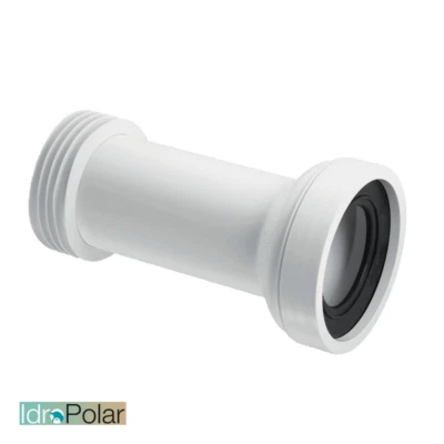 MANICOTTO IN POLIPROPILENE BIANCO PER RACCORDI SCARICHI WC Ø 90/110 MM NUOVO - Immagine 1 di 2