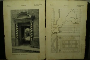 antique vintage old Architectural prints door Queen street King's Lynn Norfolk - Picture 1 of 2