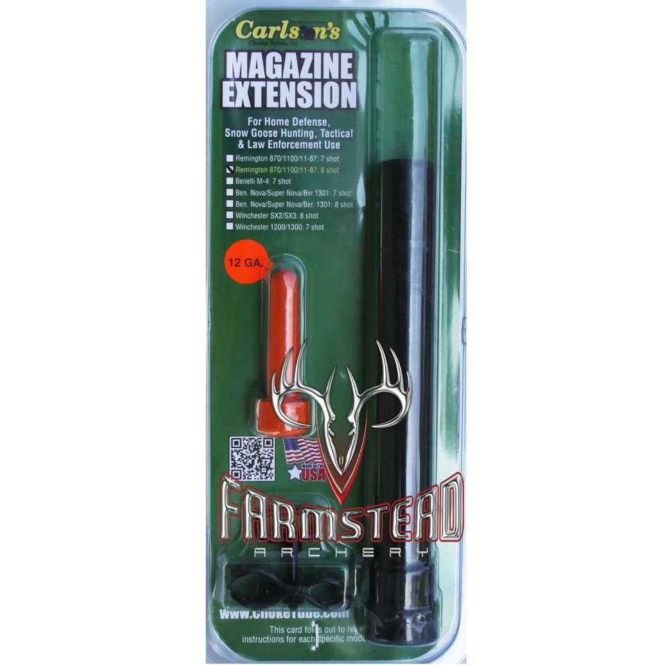 Carlson's Magazine Extension Tube 12 GA Remington 870/1100/11-87 8 Shot #04500 - Image 1 of 1