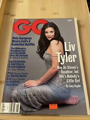 GQ Magazine August 1998 Liv Tyler Pete Sampras Eric Stoltz Gentleman's Quarterly - Image 1 of 3