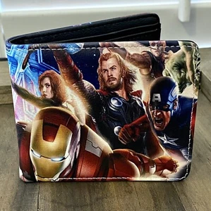 New Comics Marvel’s Avengers Iron Man Bifold Wallet Faux Leather Man Woman - Picture 1 of 3