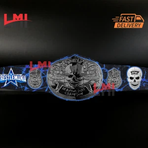Custom limited edition Smkng Skull Championship Belt Wrestling Title 2mm Brass - Picture 1 of 4