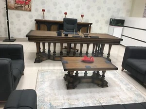 Büromöbel-Set, Komplett Büro / Schreibtisch, Schrank, Holz - Bild 1 von 9