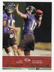 2002 UPPER DECK FOOTBALL WES PATE STAR ROOKIE RC #225 NMNT - Picture 1 of 2