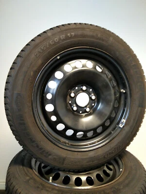 4 Winterreifen 215 60 R17 Mercedes GLA W156 X156 17" Stahlfelgen Winterräder - Bild 1 von 2