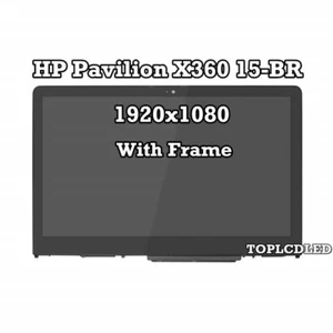 15.6" HP Pavilion x360 15-br br082wm FHD LCD Display Touch Screen Assembly Bezel - Picture 1 of 5