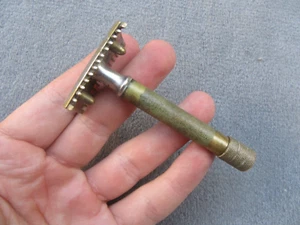VTG RARE WW2 WWII GERMAN ROTBART MOND EXTRA DOUBLE EDGE BLADE SAFETY RAZOR - Picture 1 of 7