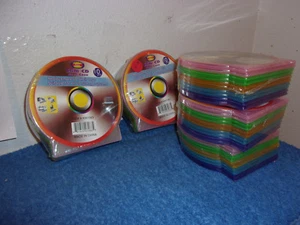 BRAND NEW5 PACKS OF 10 SLIM CD SHELL SEE THROUGH POLY CASES..TOTAL 50 - Picture 1 of 5