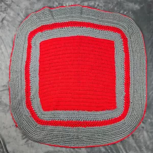 Ohio State Colors Crochet Calentador de Piernas Pequeño Manta de Tiro Pesado 36" X 36" - Imagen 1 de 8