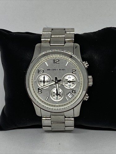 Orologio Michael Kors Runway MK5076 Donna Acciaio Argento Quadrante Analogico MP320