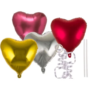 Folienballon Herz Ø45cm Ballons Luftballon Helium Hochzeitsdekoration HOCHWERTIG - Bild 1 von 5