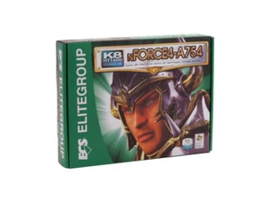 ECS nFORCE4-A754 NVIDIA nForce4 4X Socket 754 DDR 400 AMD ATX Motherboard - Picture 1 of 4
