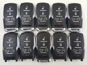 ORIGINAL LOT OF 10 RAM 1500 19-24 OEM SMART KEY LESS ENTRY REMOTE START FOB BULK - Picture 1 of 12
