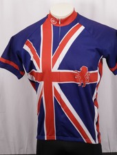 PERFORMANCE Great Britain Flag Cycling Bike Bicycle Jersey -Men’s Large