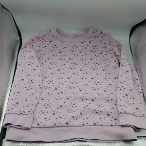 Cat & Jack Kids Girls Long Sleeve Crew Neck stars  Sweater Size L 10-12 - Picture 1 of 10