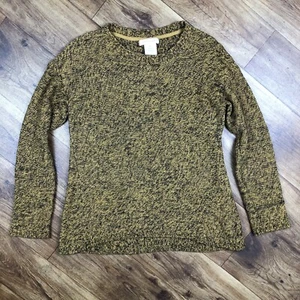 Philosophy Women Sz S Brown Yellow Black Marled Long Sleeve Sweater Top *Read - Picture 1 of 8