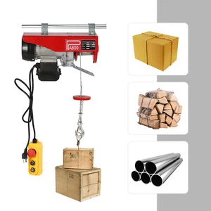 110V 1763lbs Electric Cable Hoist Crane Winch Garage Lift Wired Remote Control - Picture 1 of 18