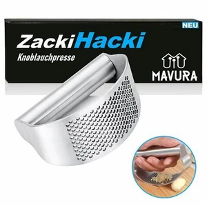 ZackiHacki Garlic Press Stainless Steel Garlic Slicer Ginger Garlic Crusher - Picture 1 of 6