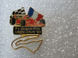 1999 Grand Prix Magny Cours Race Track F1 Racing Pin Hat Tack Pin With Route - Picture 1 of 2